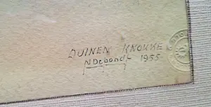 Nand De Pondt - Duinen Knokke 1955 gesigneerd kopen? Bied vanaf 39!