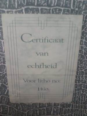 Jeroen Krabbe - Prachtig werk uit 1991 met certificaat kopen? Bied vanaf 75!