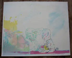 Klaas Gubbels - Maatschap Gubbels & Kerkhof - Zeefdruk: Paradise Last - 1986 kopen? Bied vanaf 149!