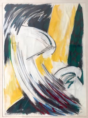 Hans Cornel - Expressionistisch werk - Gemengde techniek, Ingelijst kopen? Bied vanaf 25!