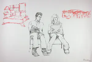Niet of onleesbaar gesigneerd - Litho, Stel kopen? Bied vanaf 1!