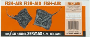 Servaas - Handgesigneerd etiket, Fish-Air kopen? Bied vanaf 1!