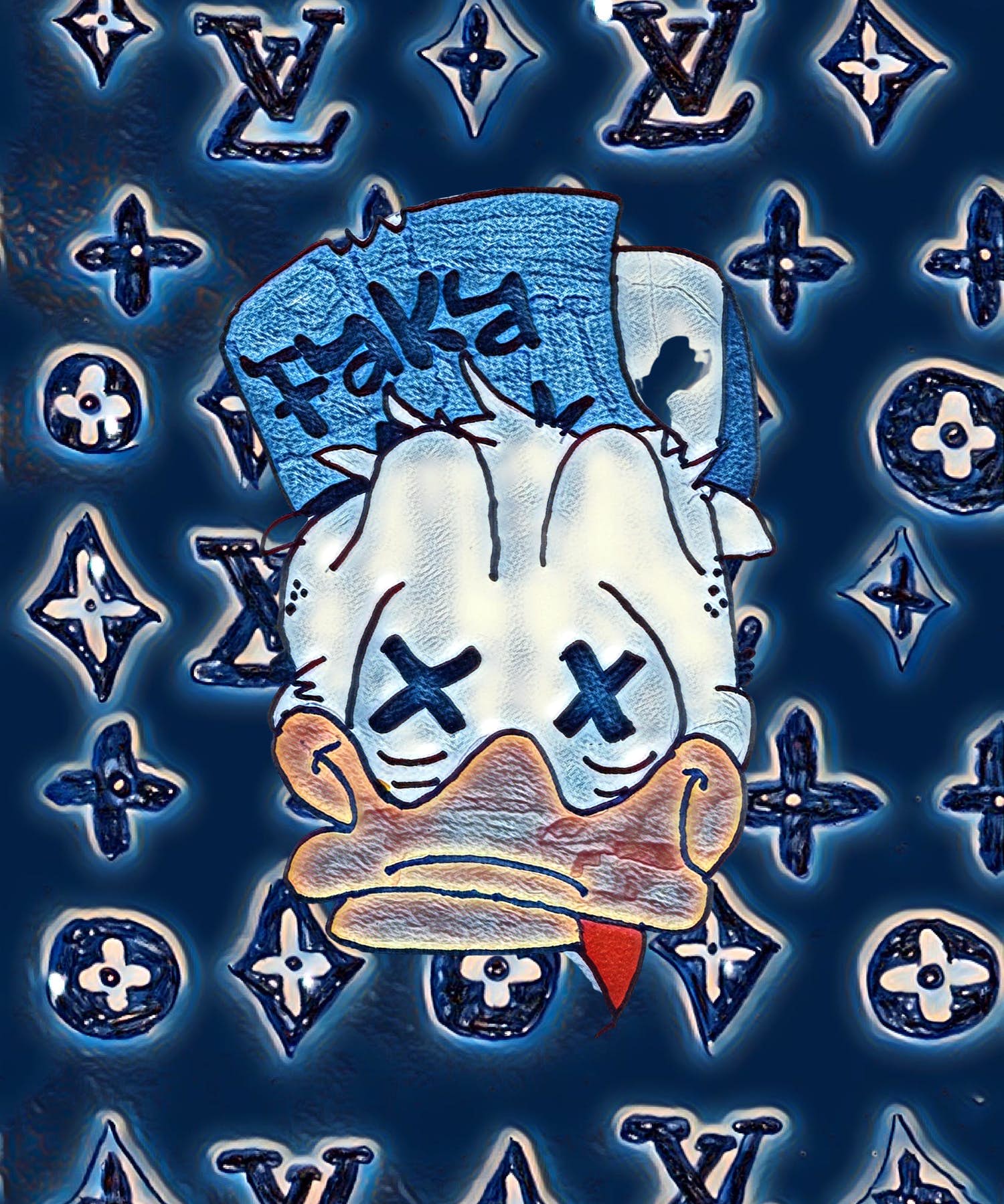 Niet of onleesbaar gesigneerd - SMVS (XXII) - Donie Duck Face I kopen? Bied vanaf 1!