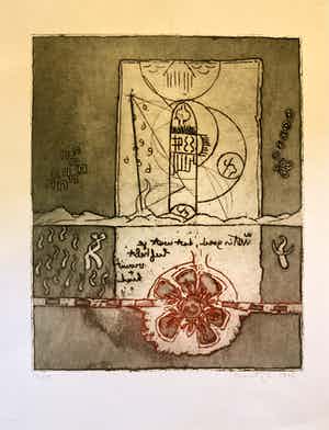 Jan Montyn - “Wat is goed” kleurenets verkocht voor € 85!