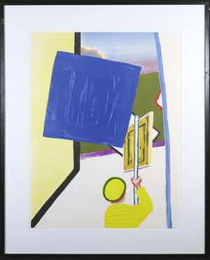 Roger Raveel - Litho, De schilderijenoptocht (...) - Ingelijst verkocht voor € 850!