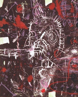 Rik van Iersel - 'Kop' - Originele litho met Kunstboek kunstenaar hardcover - Nieuwstaat kopen? Bied vanaf 39!