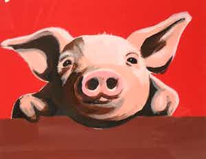 Casper Faassen - C4461-A2 - Varkentje verkocht voor € 75!