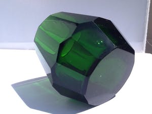 Moser - Facet geslepen kristallen vaas. kopen? Bied vanaf 35!