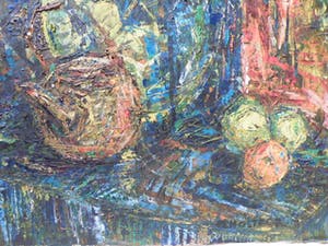 Riemko Holtrop - Expressionistisch stilleven kopen? Bied vanaf 79!