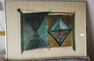 Ton van der Wel - abstract werk kopen? Bied vanaf 65!