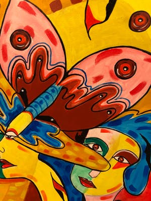Maartje Wijngaarden - Schilderij met gezichten kopen? Bied vanaf 150!