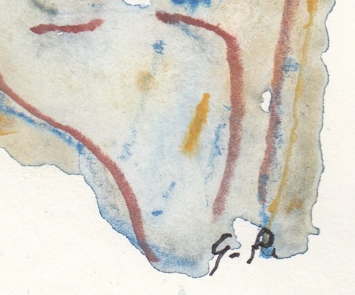 Gerard Princee - Aquarel op karton - 1998 kopen? Bied vanaf 10!