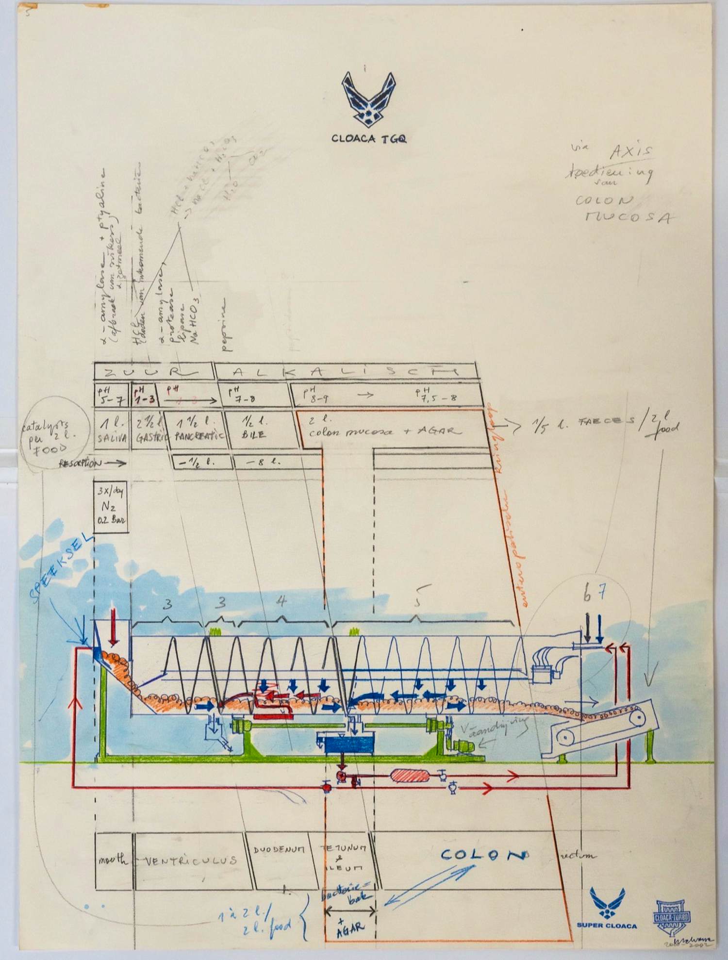 Wim Delvoye - Study 111 for Cloaca kopen? Bied vanaf 12000!