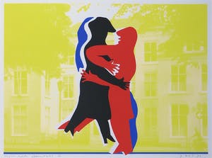 Jan Snoeck - Zeefdruk, 125 jaar polder lll - Ingelijst kopen? Bied vanaf 50!