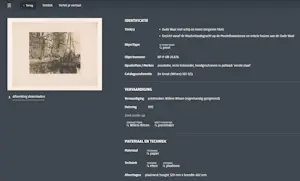 Willem Witsen - Schip in Oude Waal bij Montelbaanstoren, ets (1e staat) kopen? Bied vanaf 250!