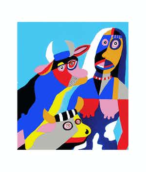 Peter Nieuwendijk - melkmeid / cowgirl verkocht voor € 45!