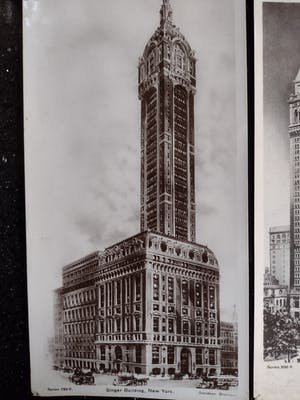 Niet of onleesbaar gesigneerd - 4 foto-briefkaarten met stadsgezicht NEW YORK (davidson bros. / Rotograph Co. kopen? Bied vanaf 1!