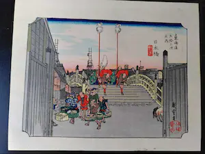 Ando Hiroshige - Houtdruk, Nihonbashi kaufen? Bieten Sie von 75!