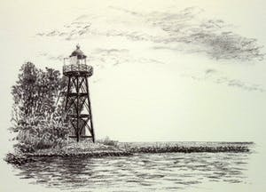 Frans Room - Lot van 15 originele tekeningen - Bakens en boeien Zuid Holland kopen? Bied vanaf 150!