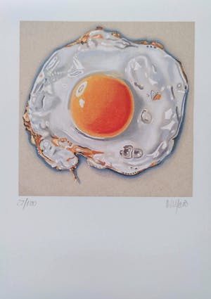 Niet of onleesbaar gesigneerd - "Fried Eggs" (set van twee litho's) kopen? Bied vanaf 1!