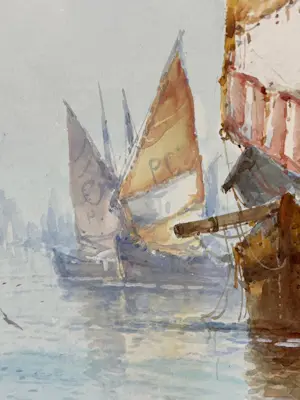 Frederick James Aldridge - The Venetian Lagoon kopen? Bied vanaf 50!
