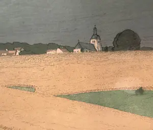 Hans Richard von VOLKMANN - Landschap met glooiend graanveld kopen? Bied vanaf 100!