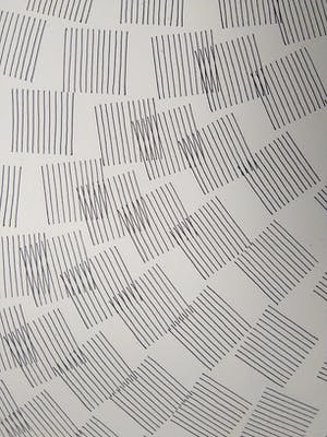 Peter ten Hoorn - Variatie op Ritme 7 - Abstracte lijntekening kopen? Bied vanaf 1!