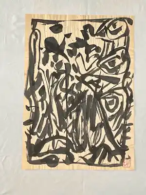 Ernst Vijlbrief - chaos voorzien van atelier stempels verkauft für € 40!