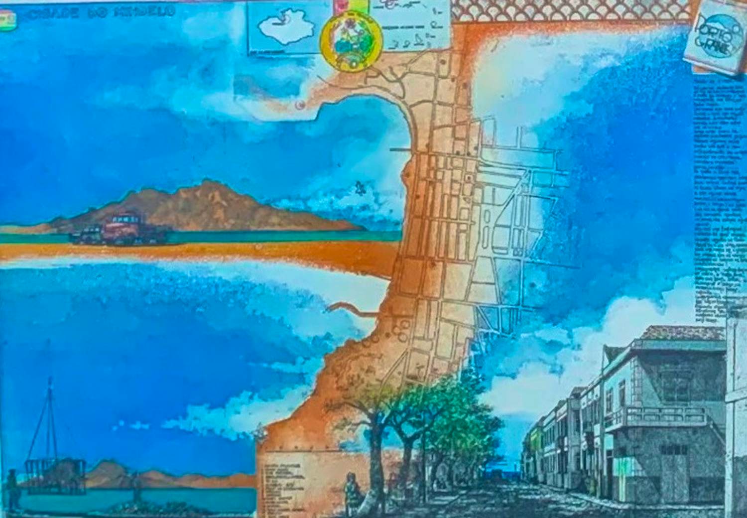 Rolf Weijburg - Ingelijste ets: Cidado do mindelo - 1999 kopen? Bied vanaf 125!