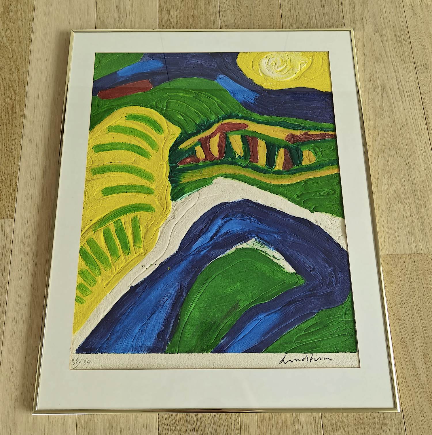 Bengt Lindstrom - Mooie Aquagravure/Carborundum verkocht voor € 325!