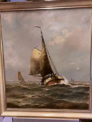 Jan van der Linde - botters op zee verkauft für € 300!