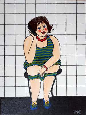 Anke Peddemors - kunst voor in het kleinste kamertje verkocht voor € 15!