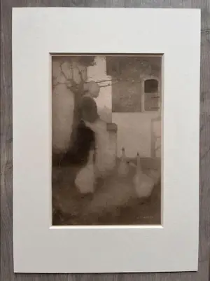 AcheterJan Mankes - Originele Heliogravure Ganzenliesje 1923? Enchérissez de 120!