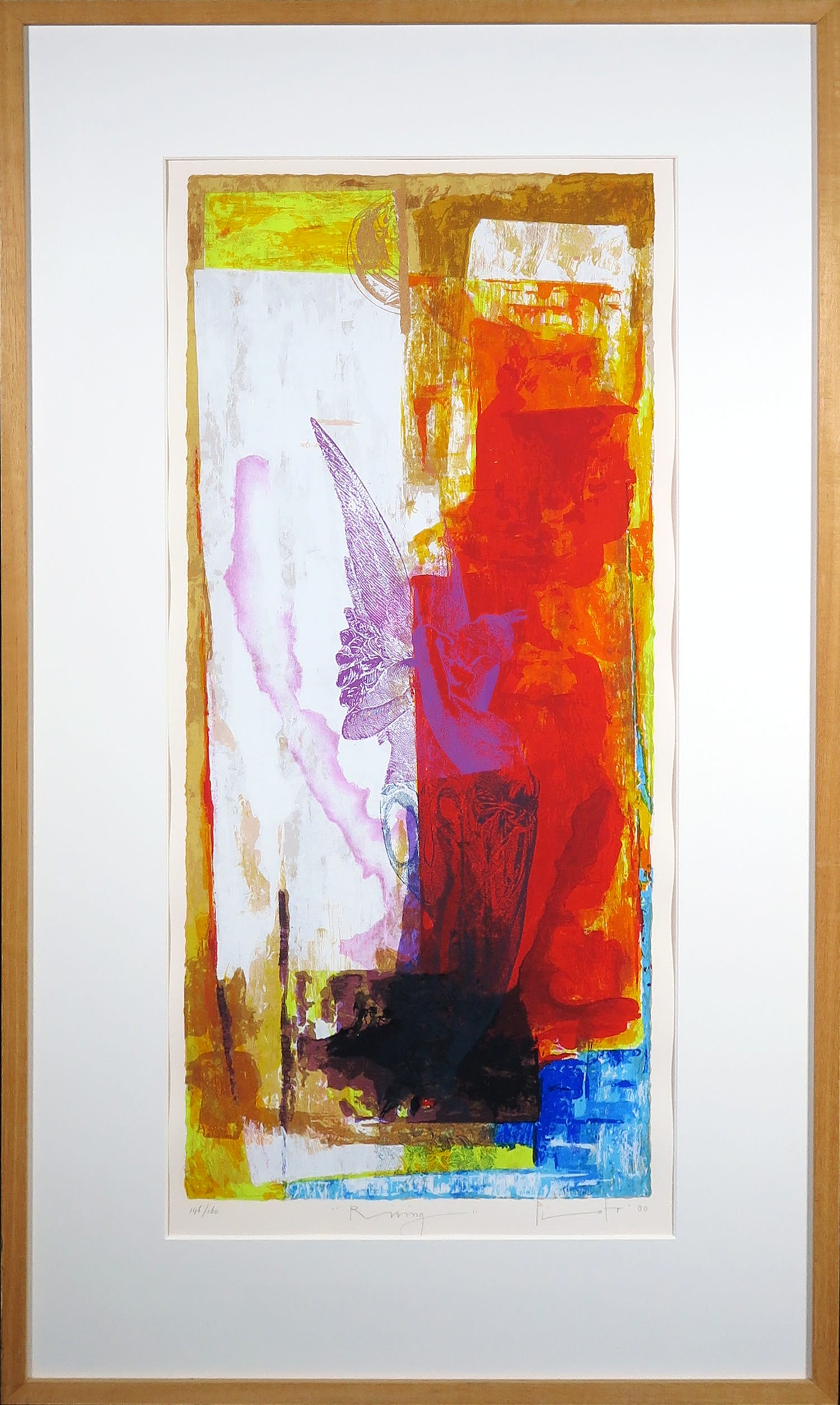 Piotr Konkel - Zeefdruk, Rising - Ingelijst (Groot) verkocht voor € 50!