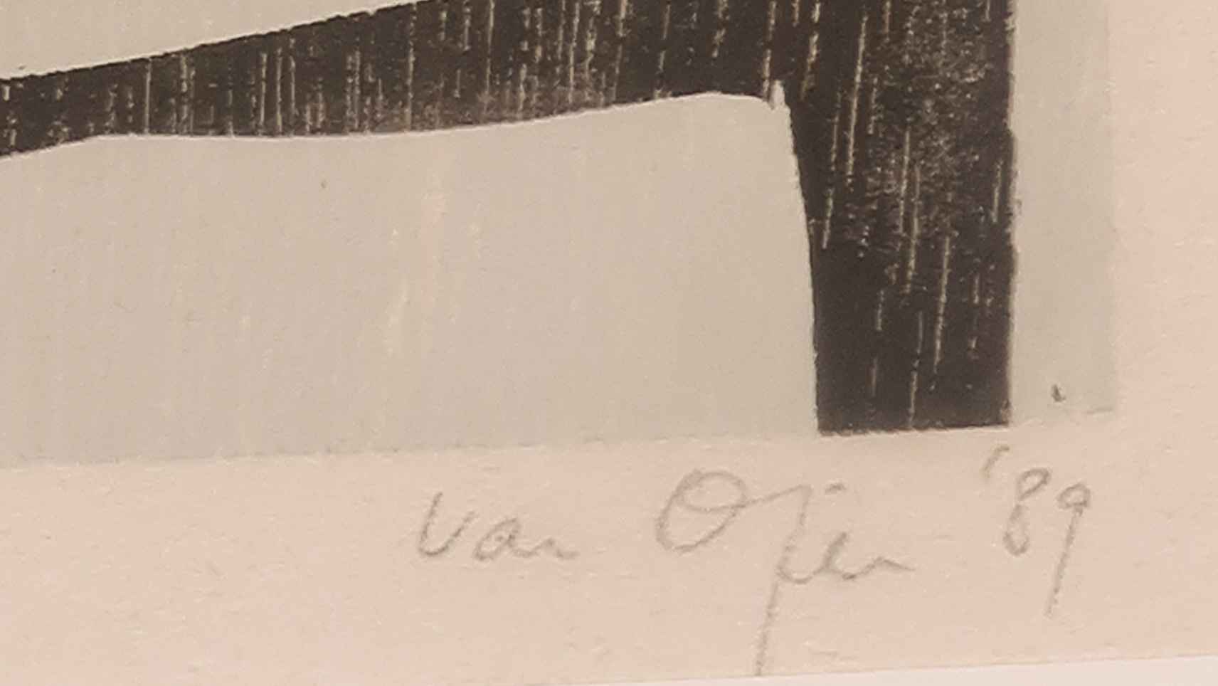 Vincent van Ojen - Houtsnede, Z.T. Tafel - Ingelijst kopen? Bied vanaf 35!