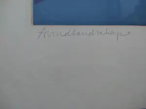 Harr Scheffer - Avondlandschap - linosnede - ingelijst kopen? Bied vanaf 95!