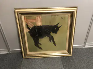 Kees Timmer - Een zwart geitje bij een hek kaufen? Bieten Sie von 650!