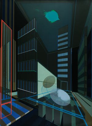 Ton Orth - Zeefdruk, Abstracte geometrische compositie kopen? Bied vanaf 35!