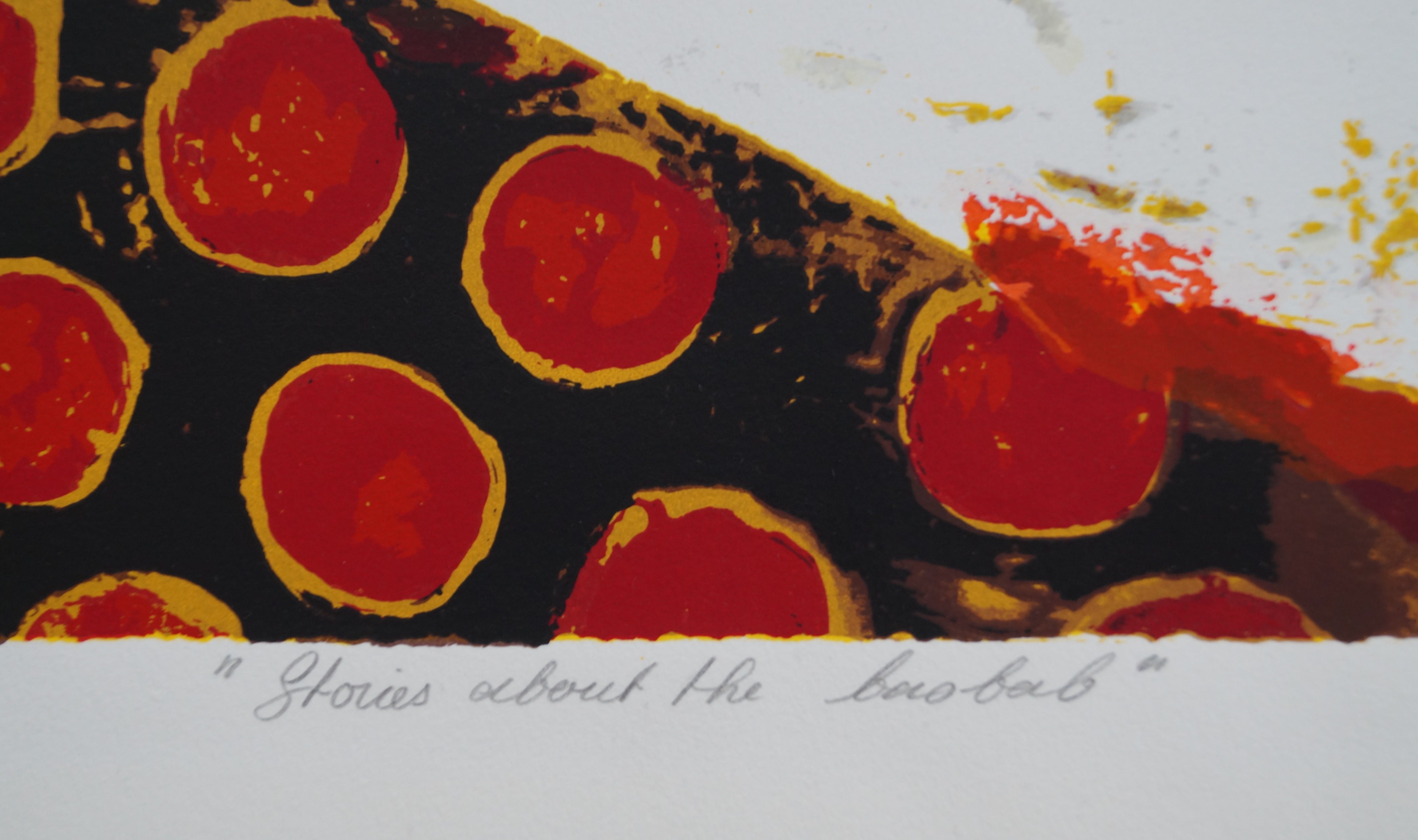 Willem van Scheijndel - Stories about the baobab - grote zeefdruk kopen? Bied vanaf 80!