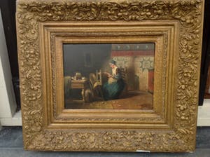 Sipke Kool - 4714 - Vrouw achter weefgetouw kopen? Bied vanaf 250!