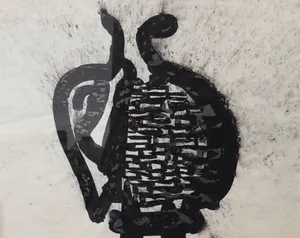 Lei Molin - inkttekening, ‘zonder titel’ - ingelijst (groot) kopen? Bied vanaf 195!