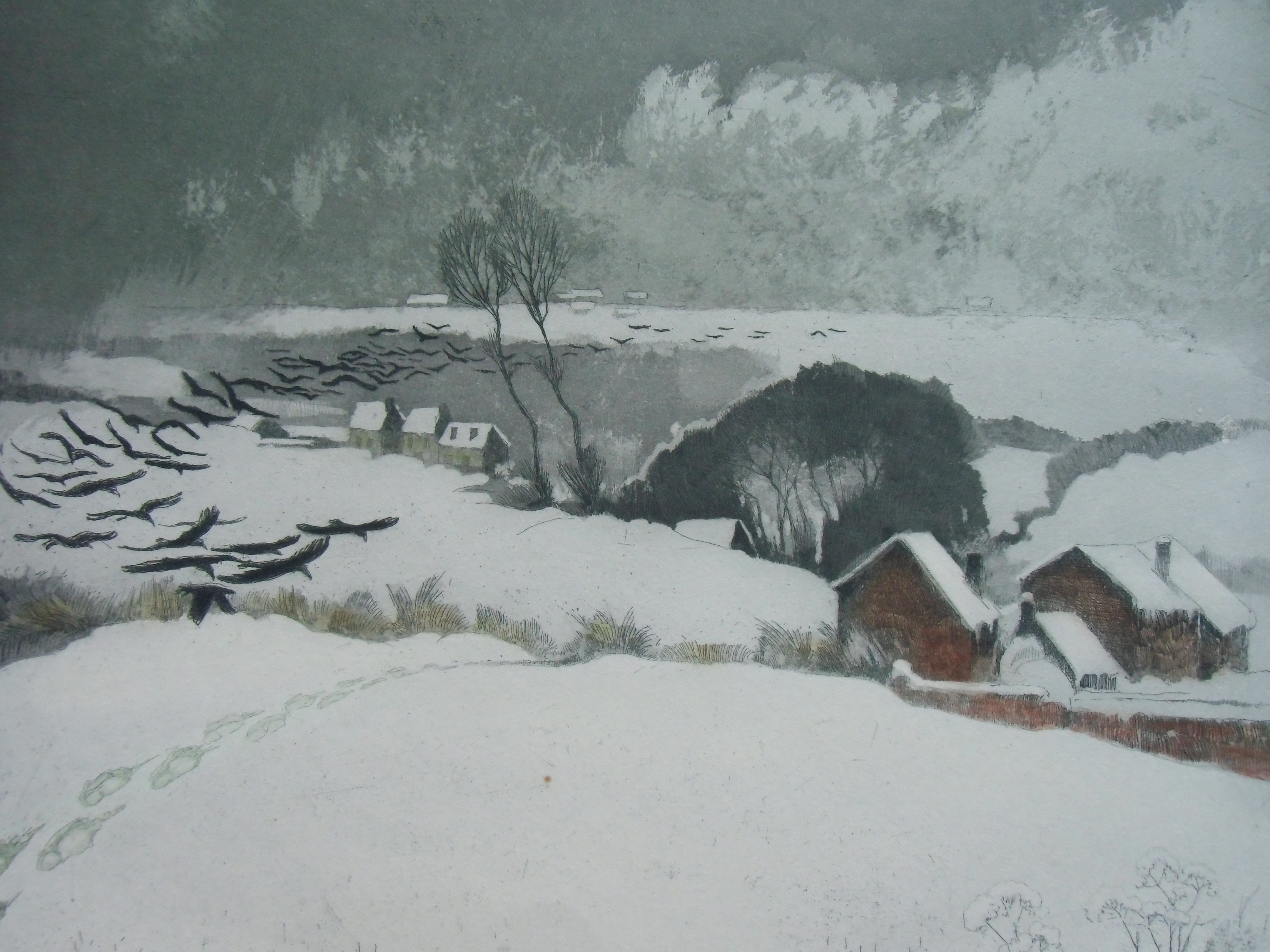 Henri Quittelier - LE DUR HIVER /// KLEURETS VAN HENRI QUITTELIER kopen? Bied vanaf 40!