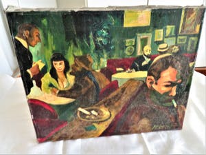 Niet of onleesbaar gesigneerd - In de bar --- Art.Glèz kopen? Bied vanaf 10!