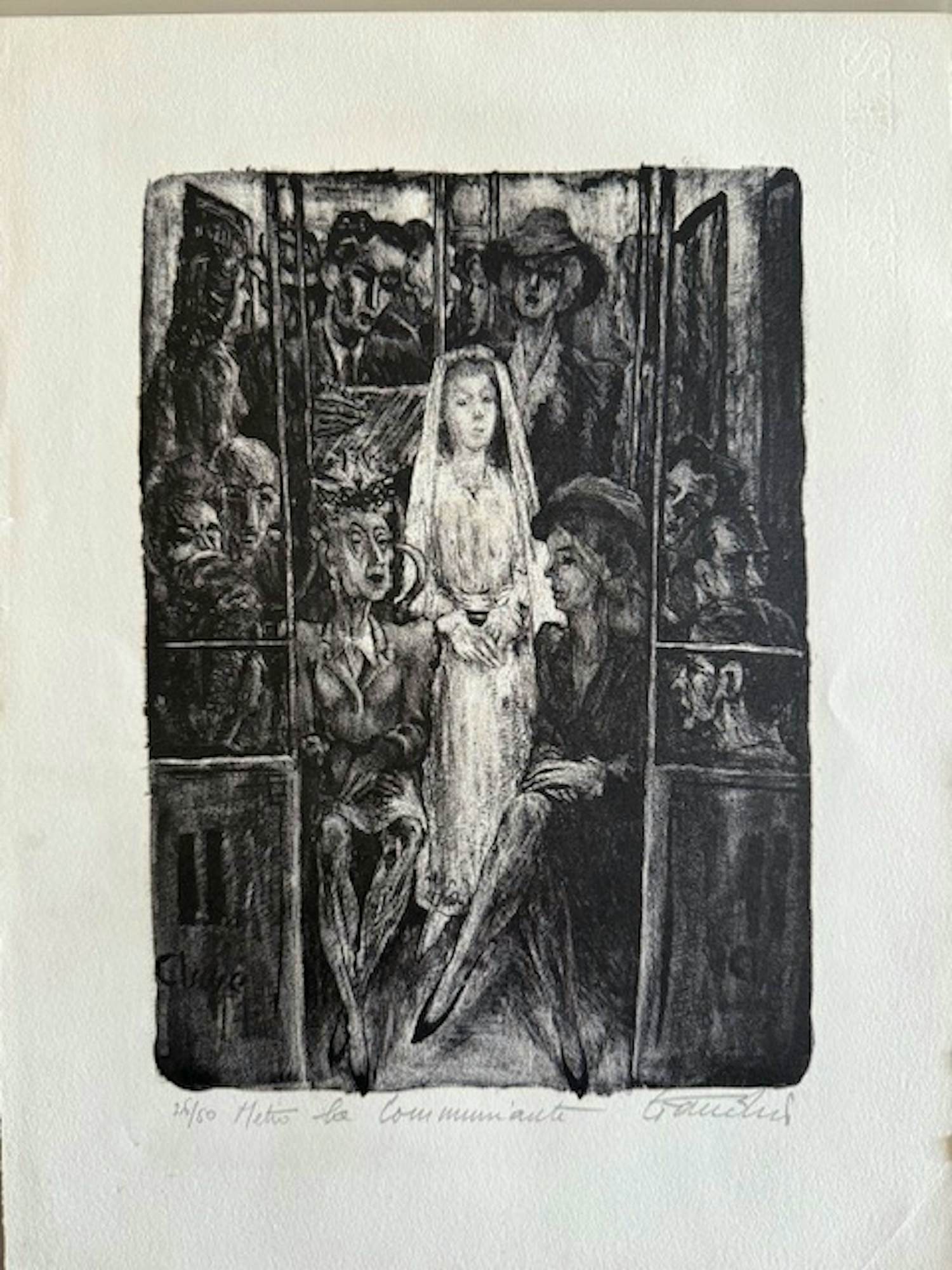 Auguste Jean Gaudin - Eau- forte "La communiante" kopen? Bied vanaf 40!