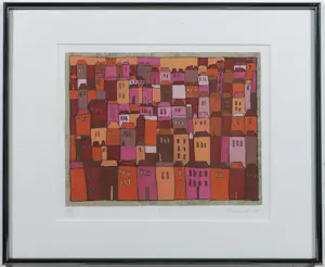 Willem Janssen - Werner Lehmann, Annemiek Vos, Dick Tasma! SET van 7 kleine ingelijste werken kopen? Bied vanaf 100!