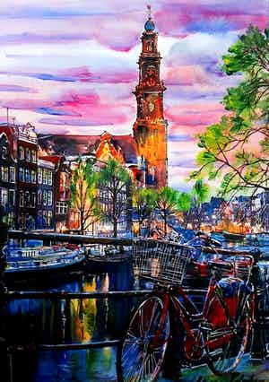 Elena Polyakova - Wester kerk in Amsterdam verkocht voor € 65!