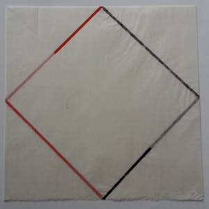 Yvonne Kracht - 4 tekeningen uit de serie Between 2 and 3 dimensions kopen? Bied vanaf 120!