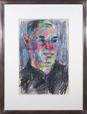 Willempje Noordam - Pastelkrijt, Portret - Ingelijst kopen? Bied vanaf 70!