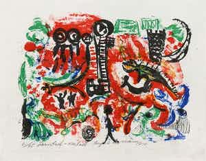 Paul Holsby - kleurenlitho met beperkte oplage verkocht voor € 35!