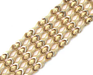 Opvallende 18 karaat geelgouden brede armband kopen? Bied vanaf 6000!